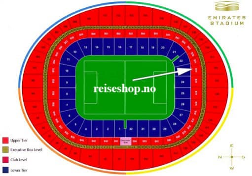Fotballreiser arsenal & billetter